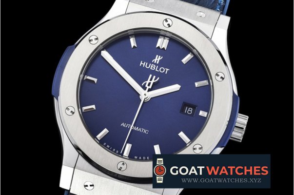 Hublot - Classic Fusion Bang 42mm SS/TI/LE/RU Blue A2892 Mod