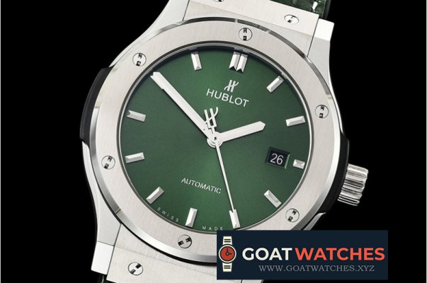 Hublot - Classic Fusion Bang 42mm SS/LE/RU Green JJF A2892 Mod