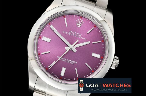 Rolex - Oyster Pert. 39mm 114300 SS/SS Red Grape BP Asia 3132