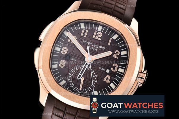 Patek Philippe - Aquanaut Travel Time 5164A RG/RU Brn GRF V2 MY9015 Mod