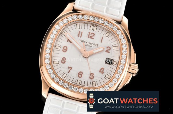 Patek Philippe - Aquanaut Ladies 35mm Dm Bez RG/RU White PPF MY9015 Mod