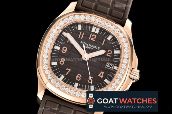 Patek Philippe - Aquanaut Ladies 35mm Dm Bez RG/RU Brown PPF MY9015 Mod