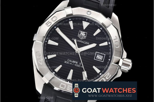 Tag Heuer - Aquaracer Caliber 5 41mm SS/RU Black XTF SW200