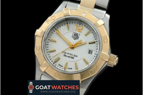 Tag Heuer - Aqracer Ladies TT/TT White Stk S-Qtz