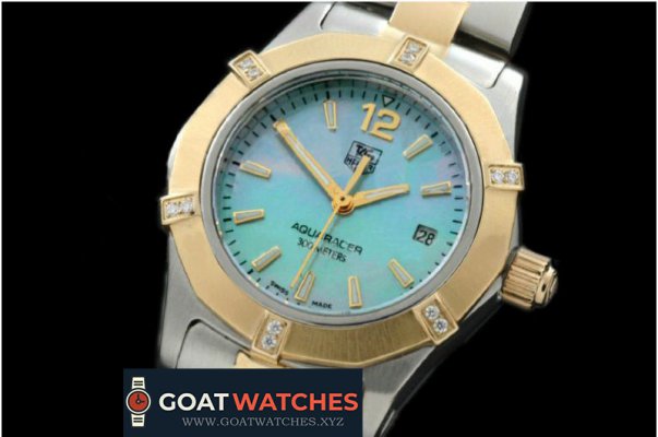 Tag Heuer - Aqracer Ladies TT/TT MOP Blue Sticks S-Qtz