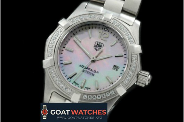 Tag Heuer - Aqracer Ladies SS/SS/Diam MOP Pink Stk S-Qtz