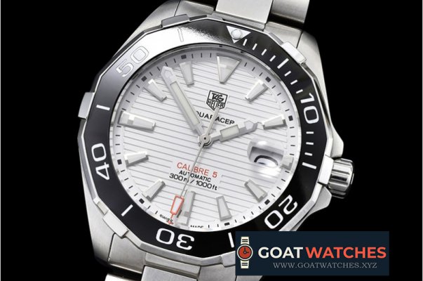 Tag Heuer - AquaRacer Calibre 5 Cer Bez SS/SS White Jap Quartz