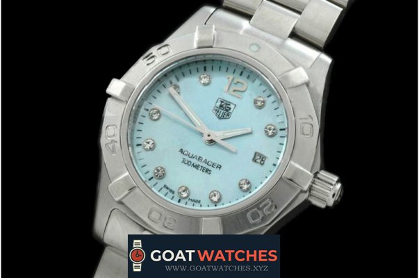 Tag Heuer - Aqracer Ladies SS/SS MOP Light Blue Diam S-Qtz