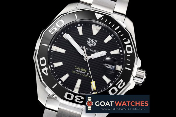 Tag Heuer - Aquaracer Caliber 5 43mm SS/NY Black KOR SW200