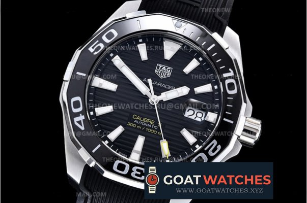 Tag Heuer - Aquaracer Caliber 5 43mm SS/RU Blk/SS V6F A2824