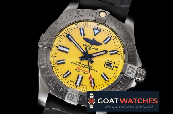 Breitling - Avenger Blackbird 44mm DLC/RU Yellow OXF A2824