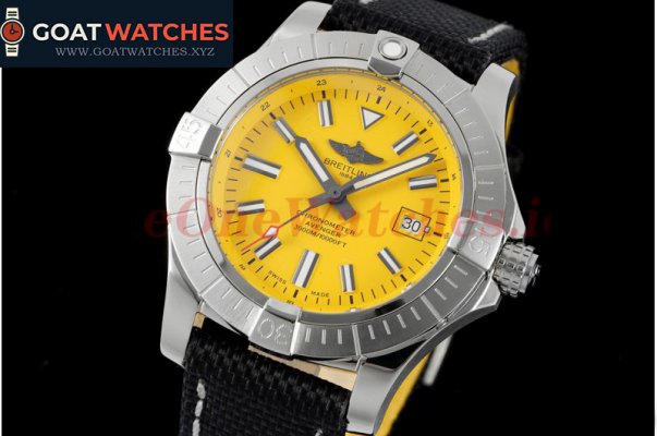 Breitling - Avenger 43mm SS/NY Yellow/Stk TF A2824