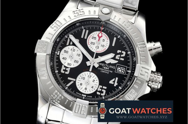 Breitling - Avenger II Chronograph 43mm SS/SS Dark Grey GF A7750