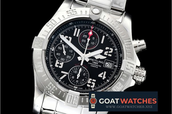 Breitling - Avenger II Chronograph 43mm SS/SS Black GF A7750