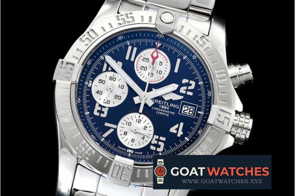 Breitling - Avenger II Chronograph 43mm SS/SS Blue GF A7750