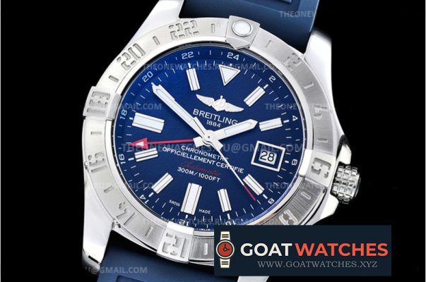 Breitling - Avenger II GMT A3239011 SS/RU Blue GF V2 A2836