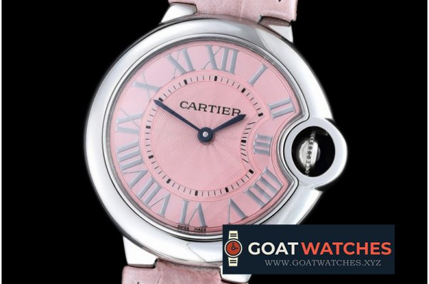 Cartier - Ballon De Cartier Ladies SS/LE Pink Roman V6F Ronda Q