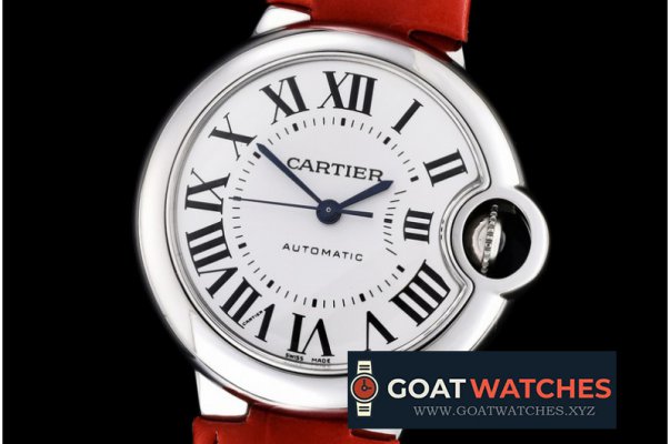 Cartier - Ballon De Cartier Ladies SS/LE White Roman V6F Jap M