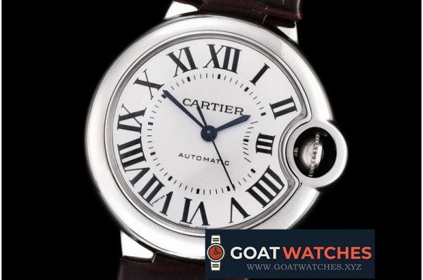 Cartier - Ballon De Cartier Ladies SS/LE White Roman V6F Jap M