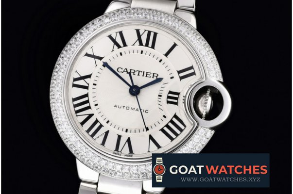 Cartier - Ballon De Cartier Ladies SS/SS White Roman V6F Jap M