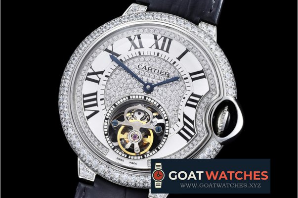 Cartier - Balon Bleu Flying Tourb Diams SS/LE Tourbillon