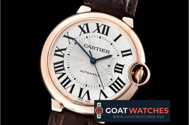 Cartier - Balon Bleu Midsize Wrapped RG/LE White BP Swiss 2671