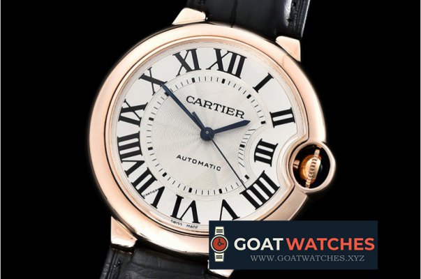 Cartier - Balon Bleu Midsize Wrapped RG/LE2 White BP Swiss 2671