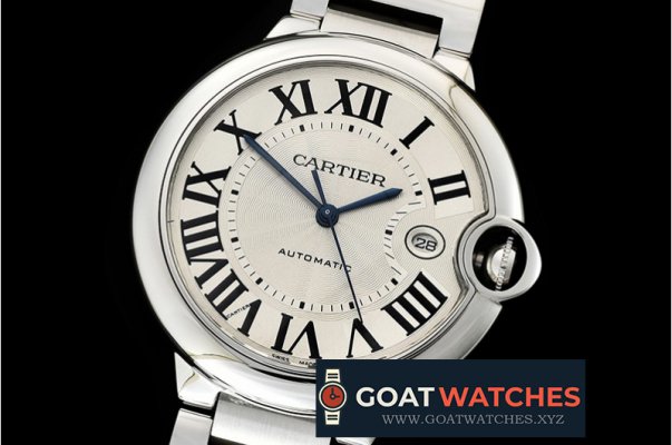 Cartier - Balon Bleu 42mm SS/SS White ZZF Asia 2824