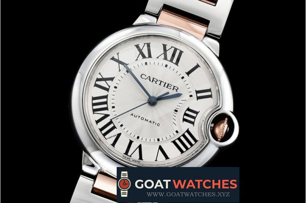 Cartier - Balon Bleu Unisex 36mm RG/SS Wht BVF Jap NH05