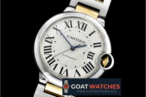 Cartier - Balon Bleu Unisex 36mm YG/SS Wht BVF Jap NH05