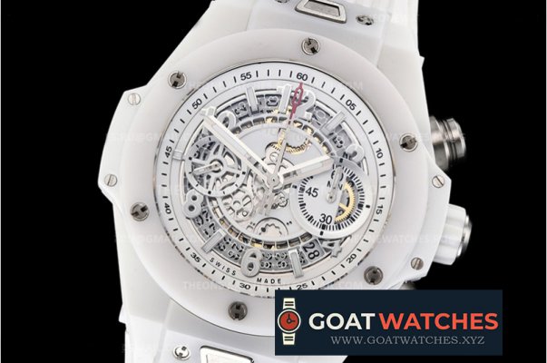 Hublot - Big Bang Unico Sapphire 45mm Wht CER/RU Wht A7750 Mod