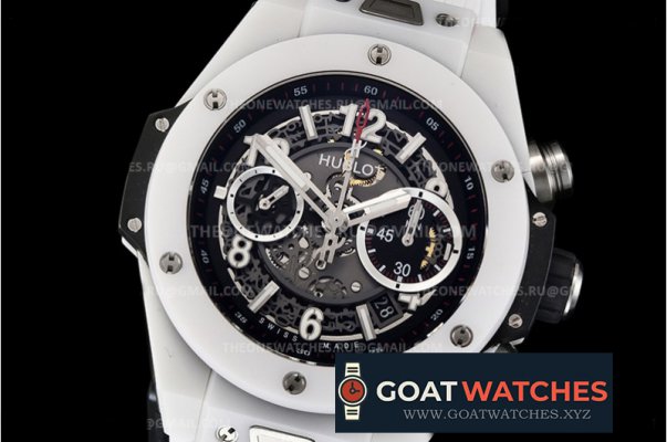 Hublot - Big Bang Unico Sapphire 45mm Wht CER/RU Blk A7750 Mod