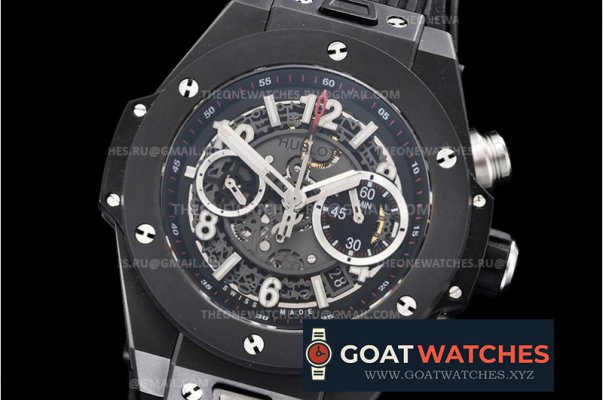 Hublot - Big Bang Unico Sapphire 45mm Blk CER/RU Blk A7750 Mod