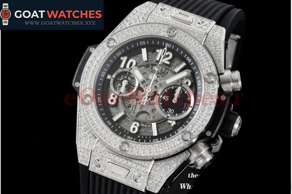 Hublot - Big Bang Unico 44mm Diams Bezel Titanium/SS/Diams Rubber Aisa1280