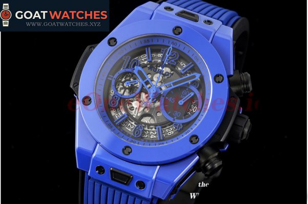 Hublot - Big Bang Unico 44mm Blue Magic Ceramic/RU Skeleton dial ZF A1280