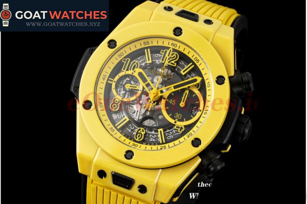 Hublot - Big Bang Unico 44mm Yellow Magic Ceramic/RU Skeleton Dial ZF A1280