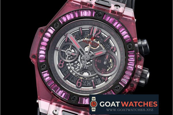 Hublot - Big Bang Unico Sapphire 45mm Gem PL/RU SF Red A7750