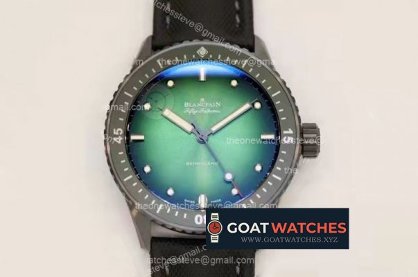 Blancpain - Fifty Fathoms Mokkarran Ltd Ed 5005 CER/NY Green/Blue/Black GF A1315