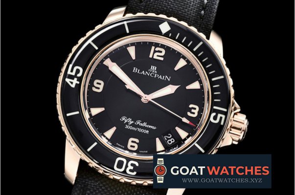 Blancpain - Blancpain Fifty Fathoms RG/NY Black ZF Asia 2836