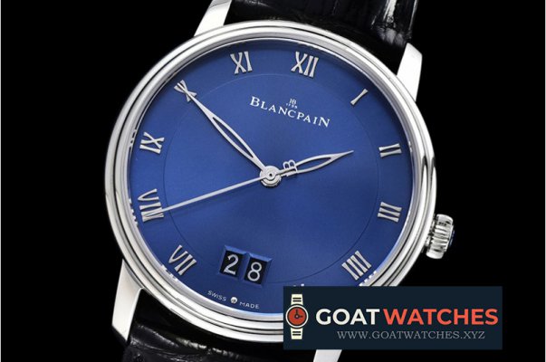 Blancpain - Blancpain Villeret Grande Date SS/LE Blue Num MY9015