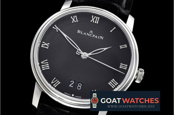 Blancpain - Blancpain Villeret Grande Date SS/LE Black Num MY9015