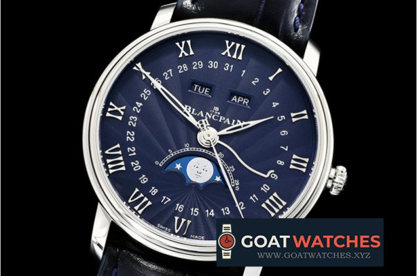 Blancpain - Villeret Complications SS/LE Blue OMF V2 Miyota 9015