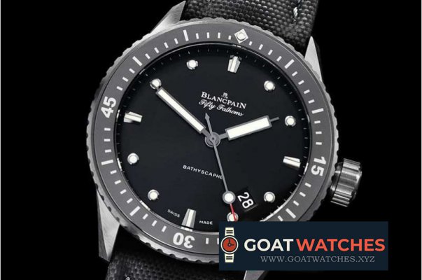 Blancpain - Fifty Fathoms Bathyscaphe SS/NY Black GF Asia 23J