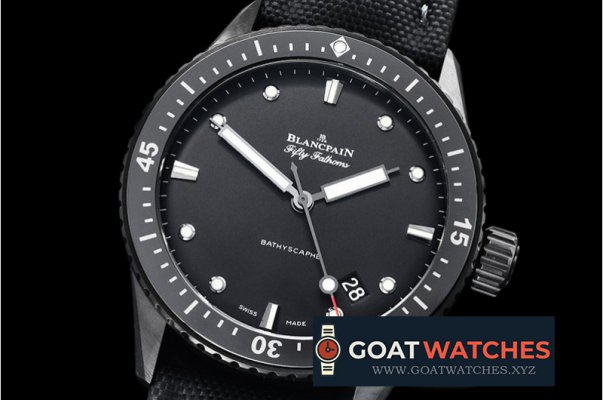 Blancpain - Fifty Fathoms Bathyscaphe DLC/NY Black ZF Asia 23J Mod