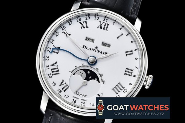 Blancpain - Villeret Complications SS/LE Wht/Rmn OMF Miyota 9015