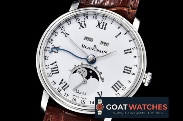 Blancpain - Villeret Complications SS/LE2 Wht/Rmn OMF Miyota 9015