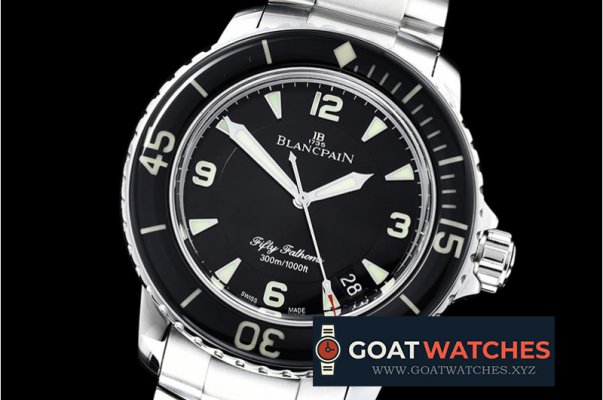 Blancpain - Fifty Fathoms Black SS/SS Black ZF Asia 2836