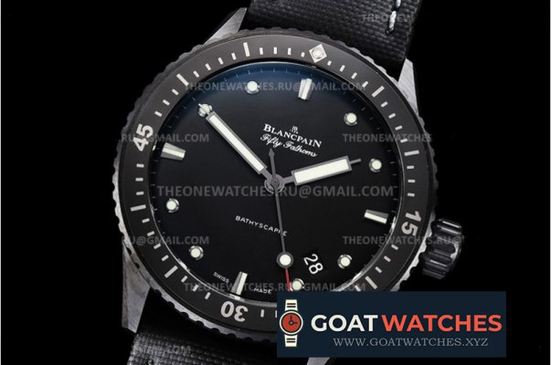 Blancpain - Fifty Fathoms Bathyscaphe CER/NY Black ZF Asia 23J Mod