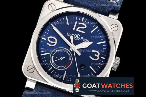 Bell & Ross - BR03-97 Reserve De Marche SS/LE Blue A21J