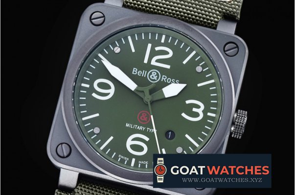 Bell & Ross - BR03-92 Military Ed. PVD/NY Green Miyota 9015